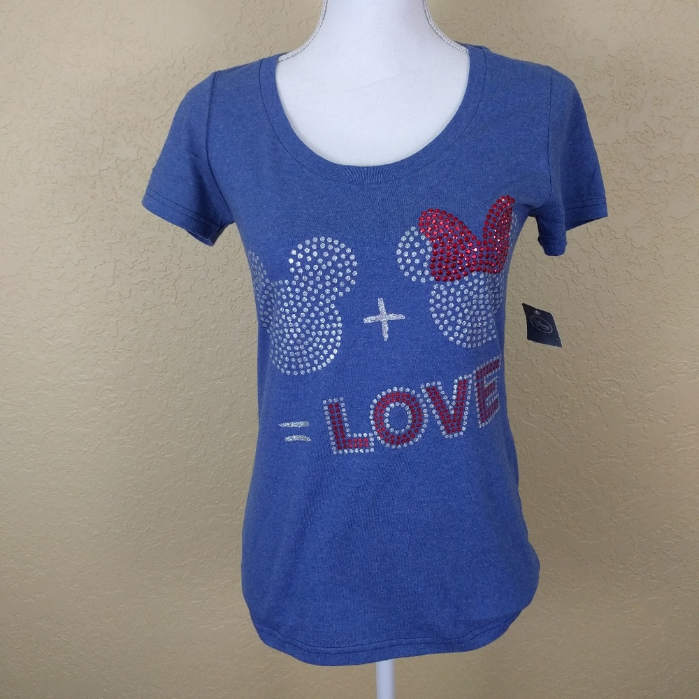Disney Mickey Minnie Mouse Short Sleeve Shirt
